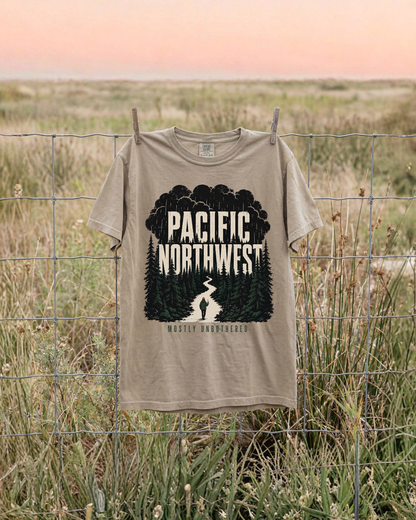 Pacific Northwest Mostly Unbothered T-Shirt