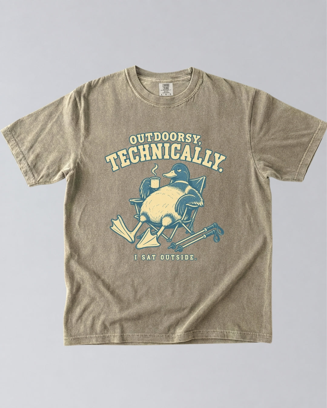 Outdoorsy Technically, I Sat Outside T-Shirt