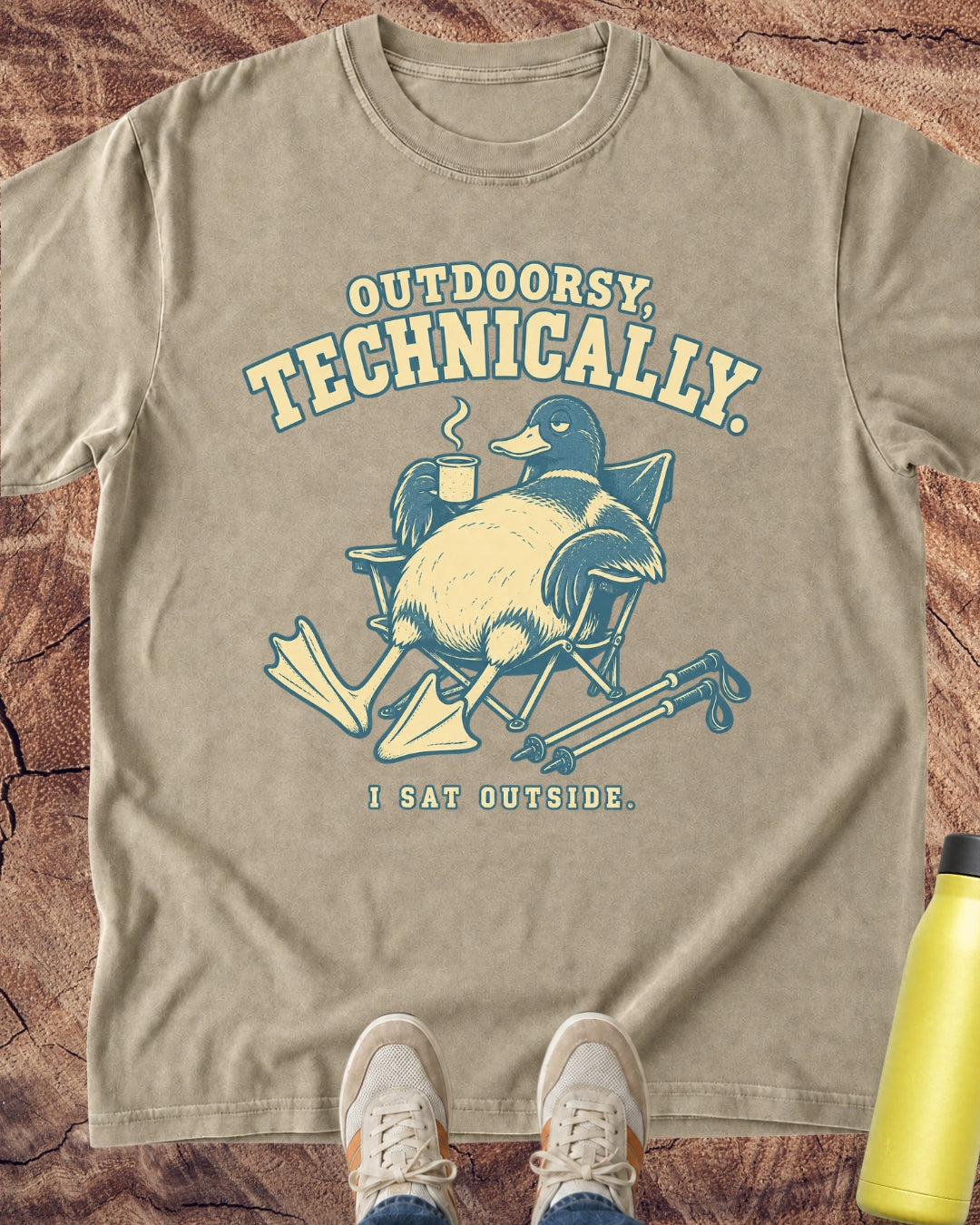 Outdoorsy Technically, I Sat Outside T-Shirt