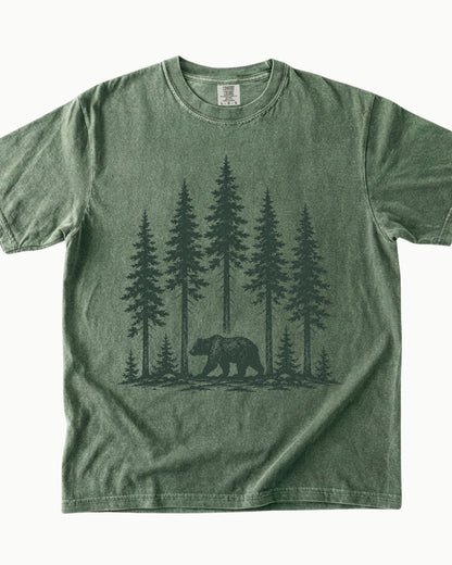 Forest Roam bear nature graphic T-shirt alternate view 3