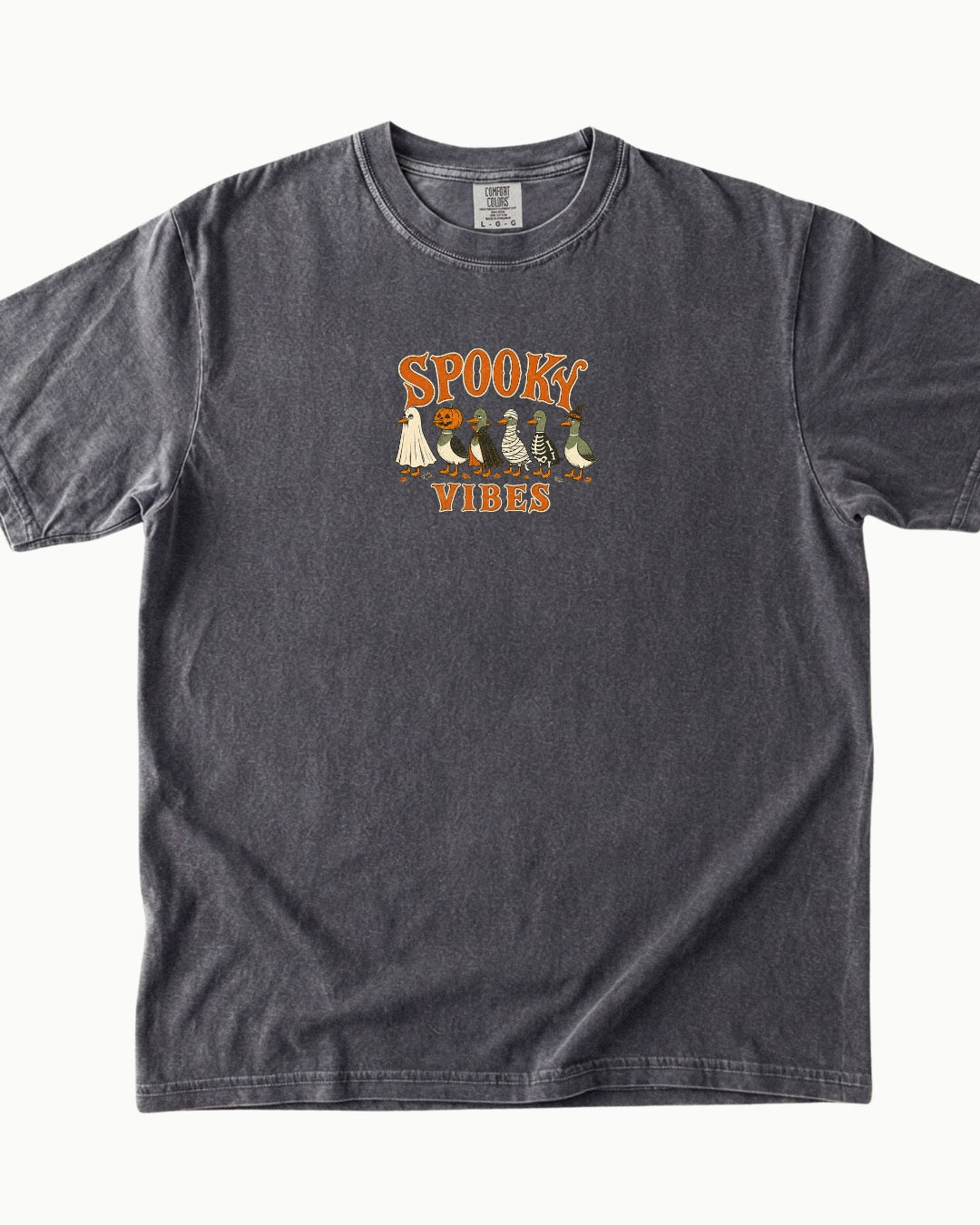 Spooky Vibes Halloween Duck T-Shirt