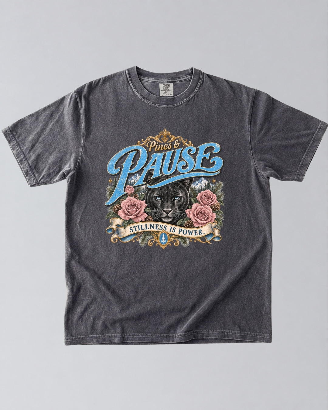 Stillness Is Power Panther T-Shirt