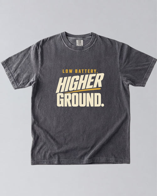 Low Battery, Higher Ground Hiking T-Shirt