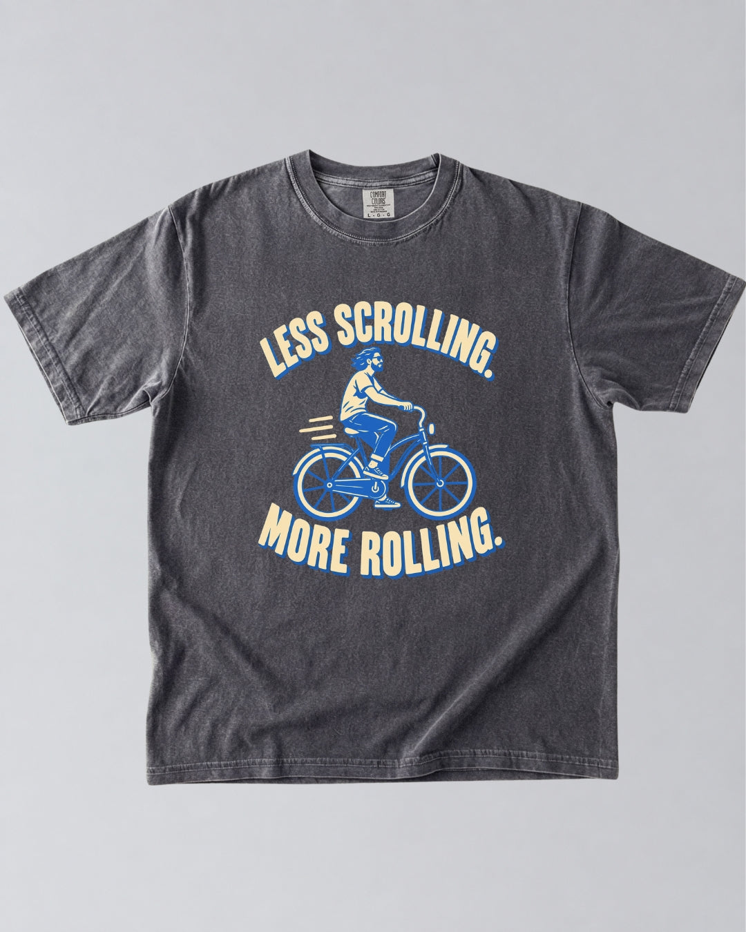 Less Scrolling, More Rolling Cycling T-Shirt