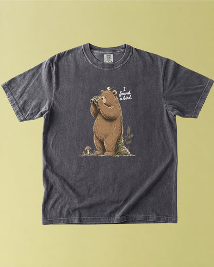 Bear: I Found a Bird T-Shirt — Lettered Edition