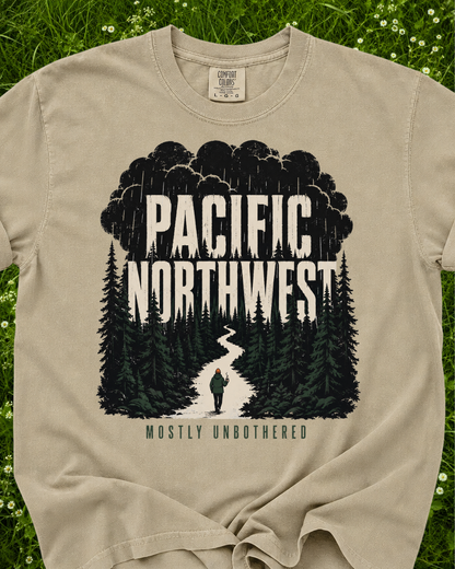 Pacific Northwest Mostly Unbothered T-Shirt