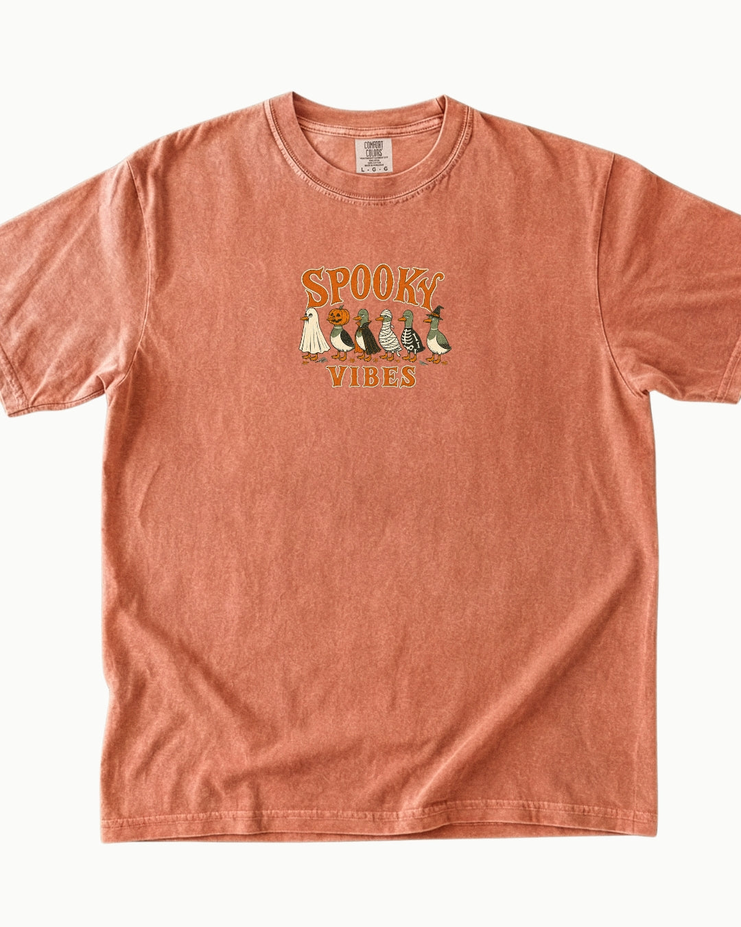 Spooky Vibes Halloween Duck T-Shirt