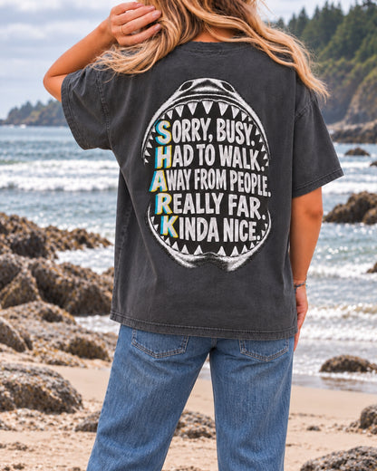 Sorry Busy Shark T-Shirt