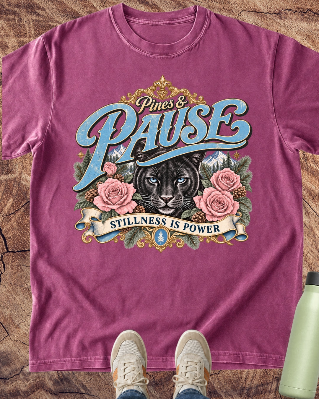 Stillness Is Power Panther T-Shirt