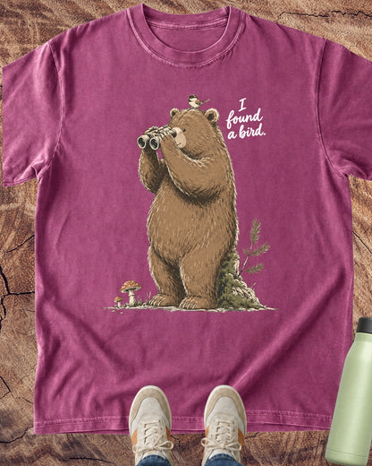 Bear: I Found a Bird T-Shirt — Lettered Edition