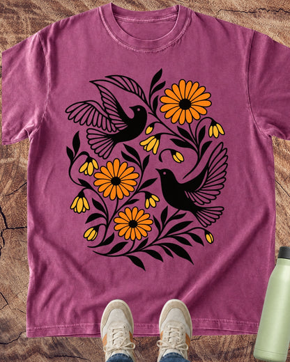 Birds Saw Flowers T-Shirt