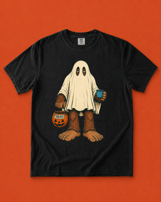 Trick-or-Treat Bigfoot Halloween T-Shirt
