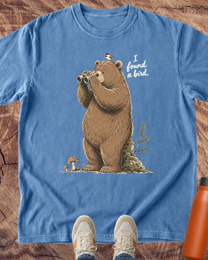 Bear: I Found a Bird T-Shirt — Lettered Edition