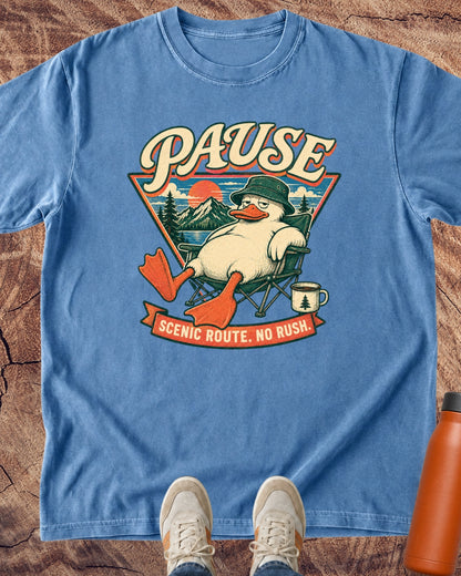 Scenic Route. No Rush. Duck T-Shirt