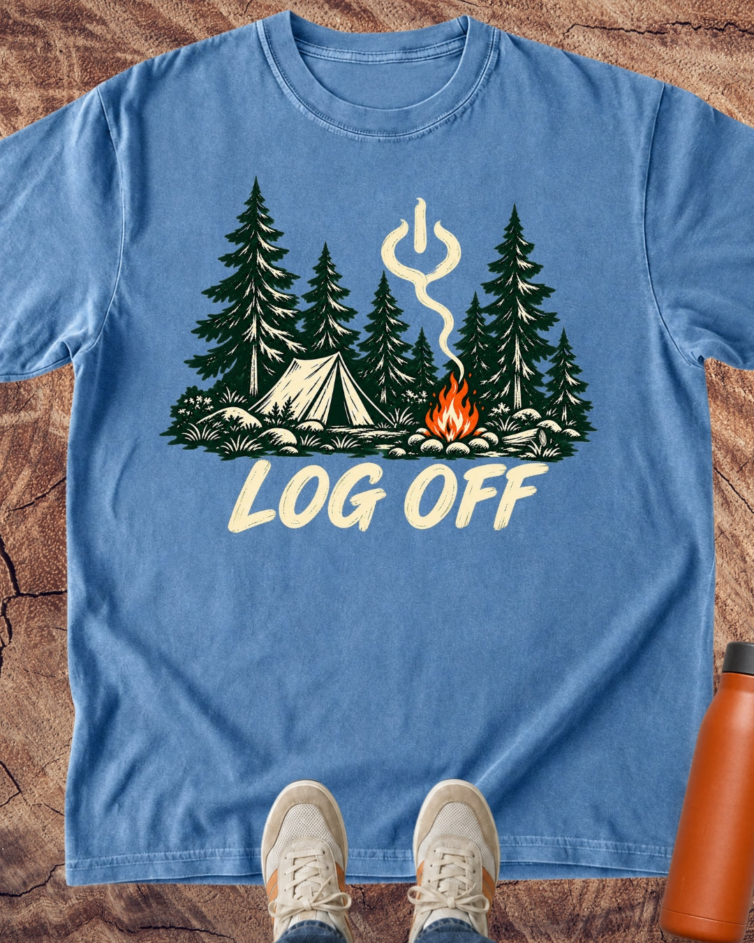 Log Off Campfire T-Shirt