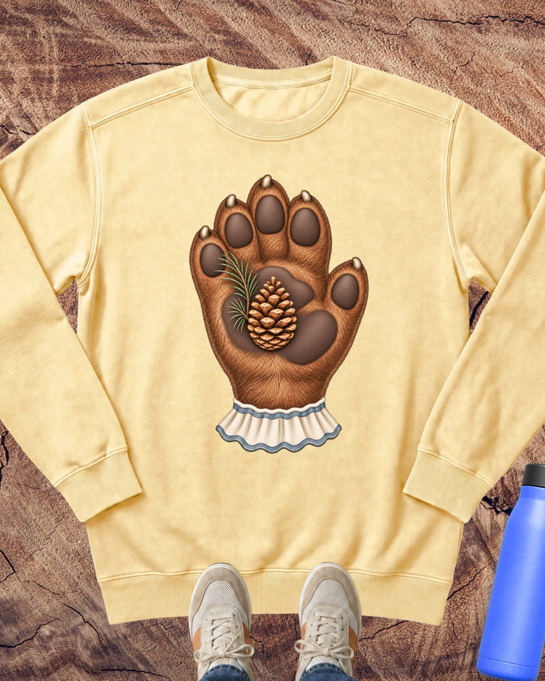 Pause in the Pines Bear Paw Sweatshirt