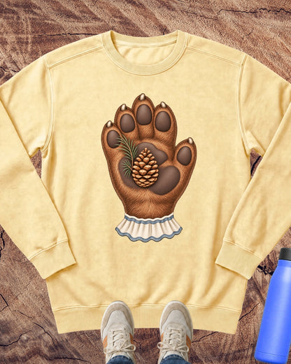 Pause in the Pines Bear Paw Sweatshirt