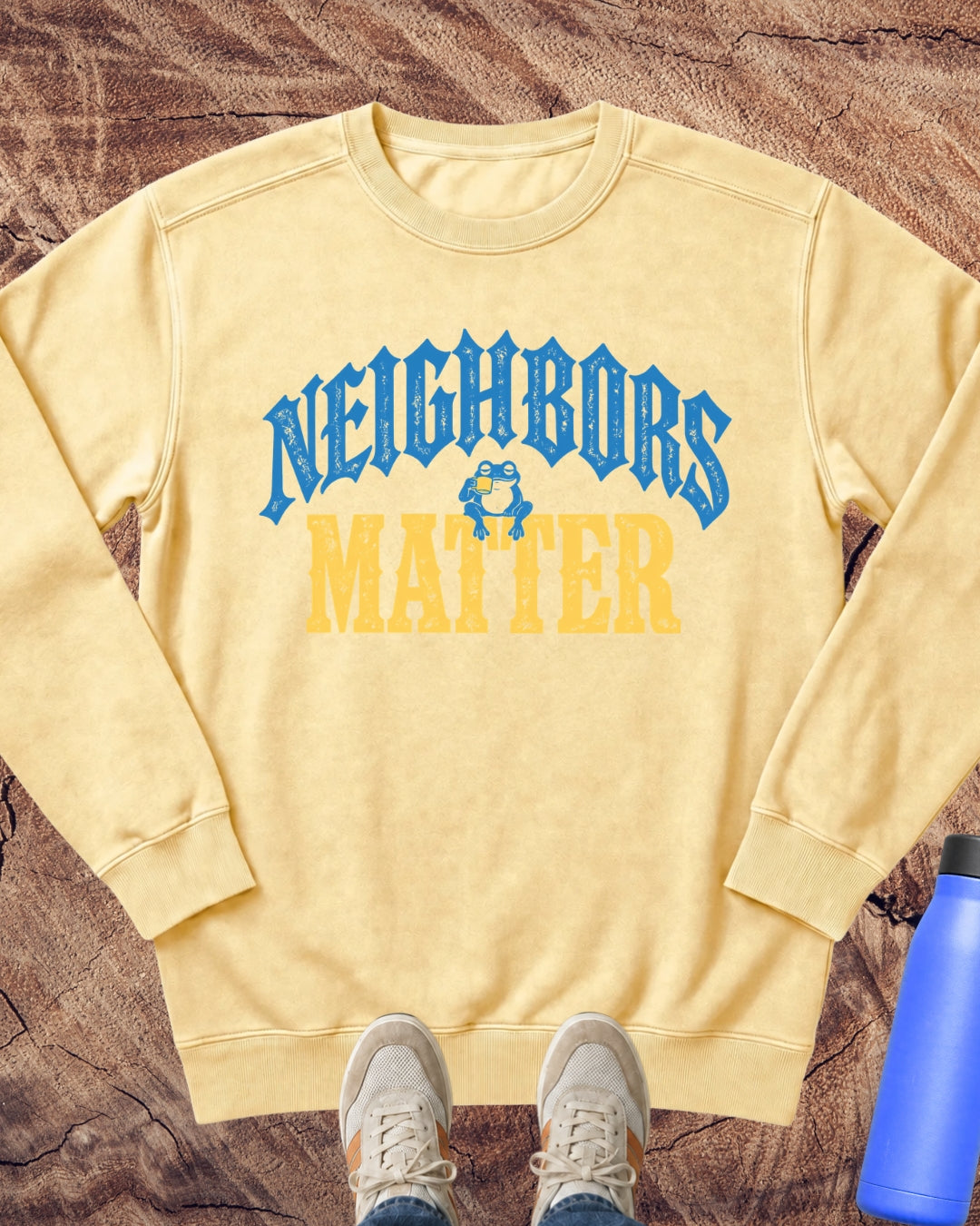Neighbors Matter Frog Sweatshirt