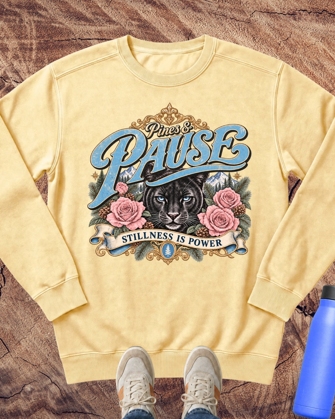 Stillness Is Power Panther Sweatshirt
