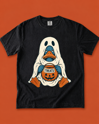 Ghost Duck Halloween T-Shirt