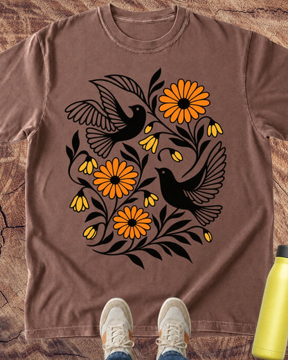 Birds Saw Flowers T-Shirt