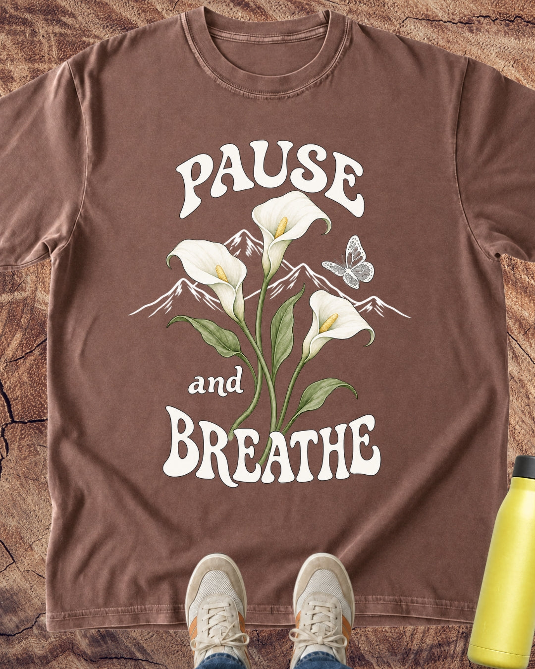Pause & Breathe Lilies T-Shirt