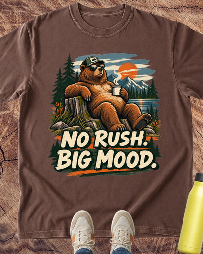 No Rush Big Mood Bear T-Shirt