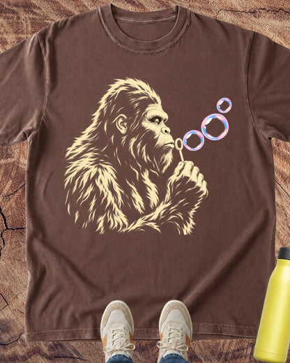 Bigfoot Blowing Bubbles T-Shirt