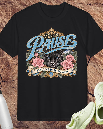 Stillness Is Power Panther Performance T-Shirt