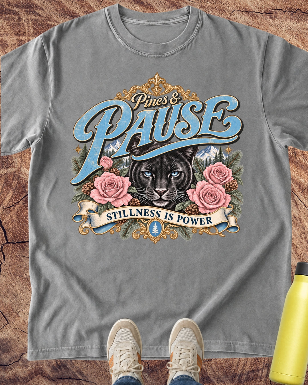 Stillness Is Power Panther T-Shirt