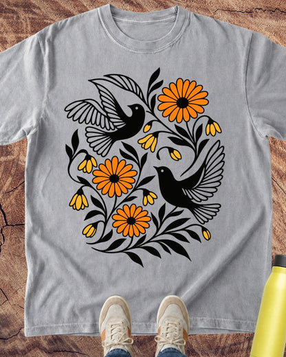Birds Saw Flowers T-Shirt