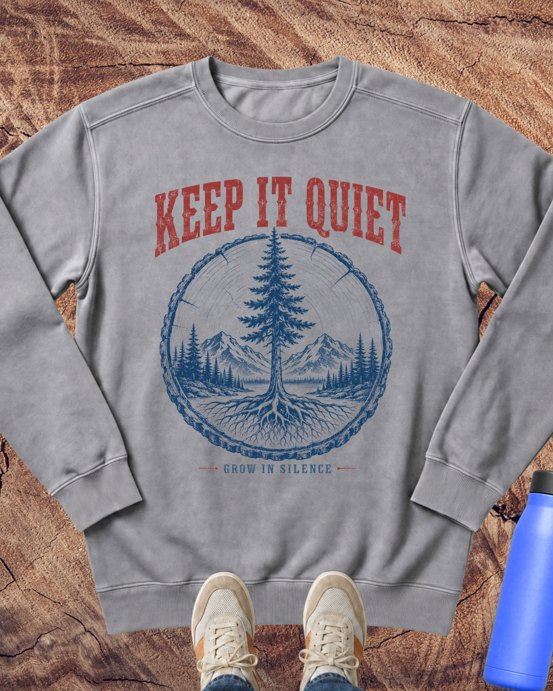 Keep It Quiet Pine Tree Sweatshirt
