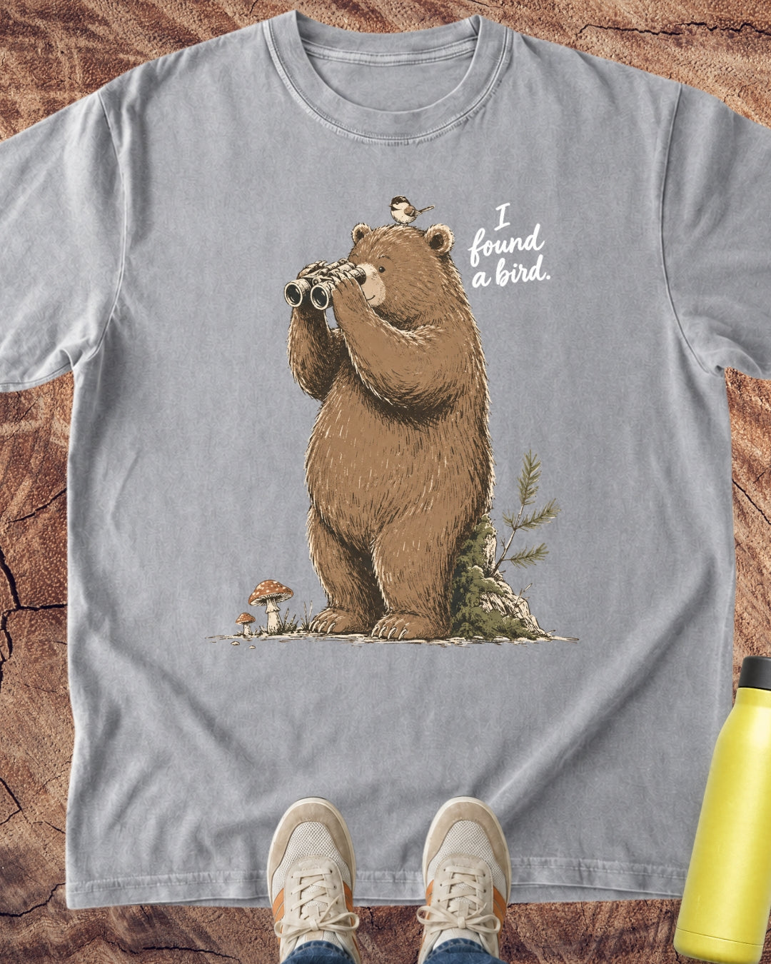 Bear: I Found a Bird T-Shirt — Lettered Edition