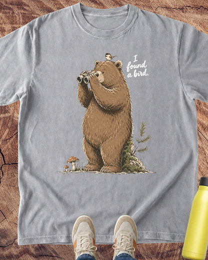 Bear: I Found a Bird T-Shirt — Lettered Edition