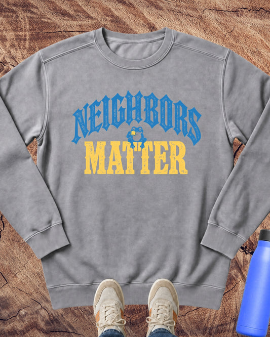 Neighbors Matter Frog Sweatshirt