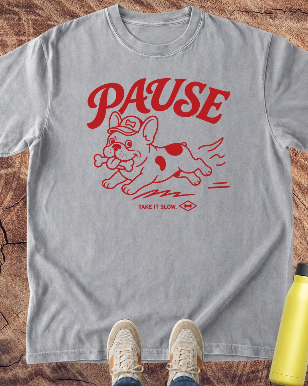 Pause Dog Lover Graphic T-Shirt
