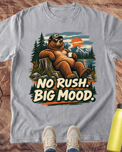 No Rush Big Mood Bear T-Shirt