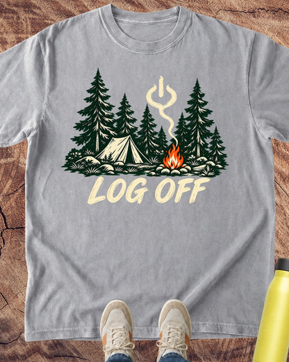 Log Off Campfire T-Shirt