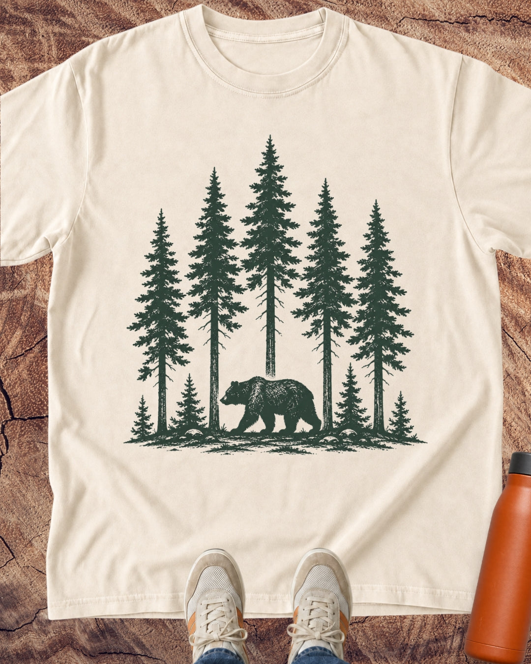 Among the Pines Bear T-Shirt