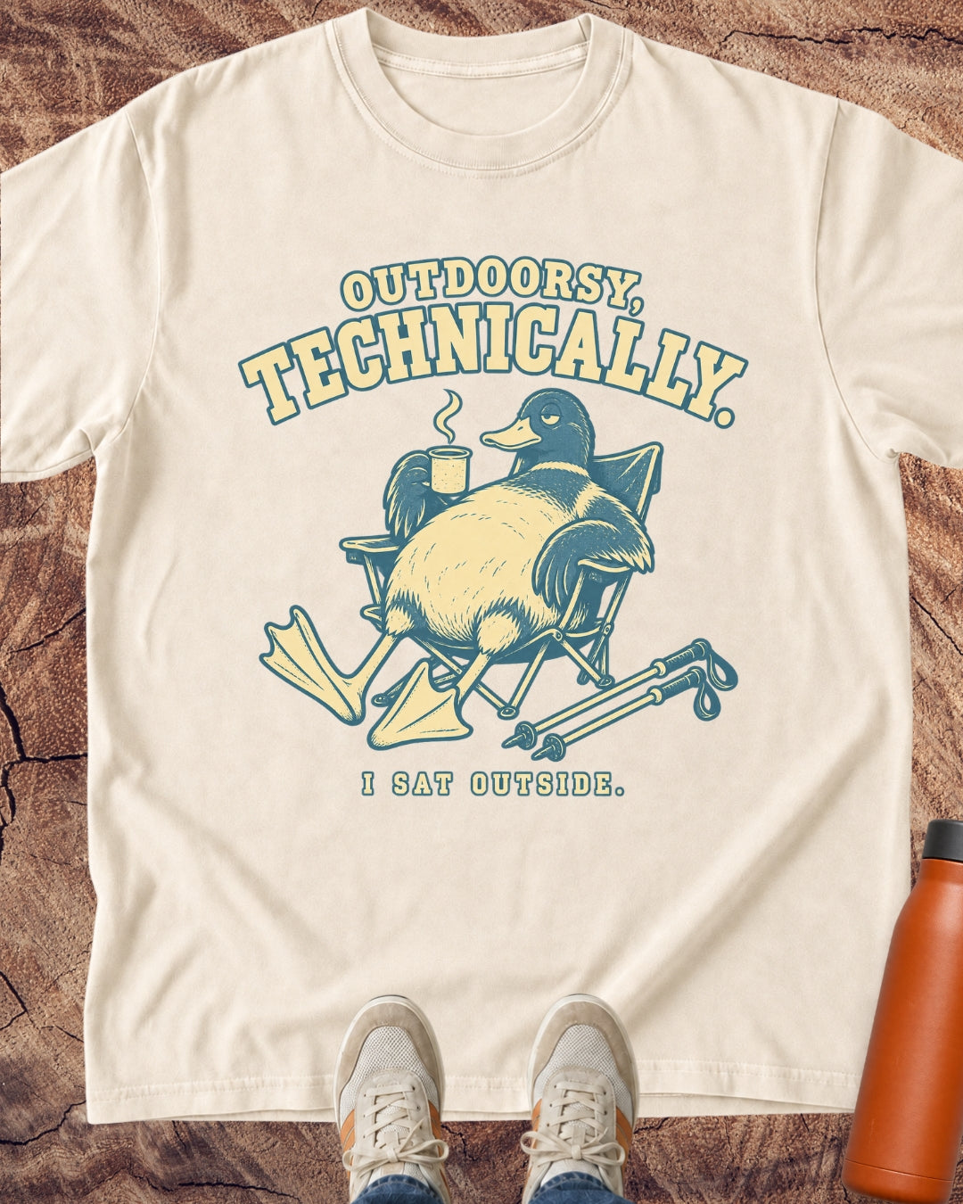 Outdoorsy Technically, I Sat Outside T-Shirt