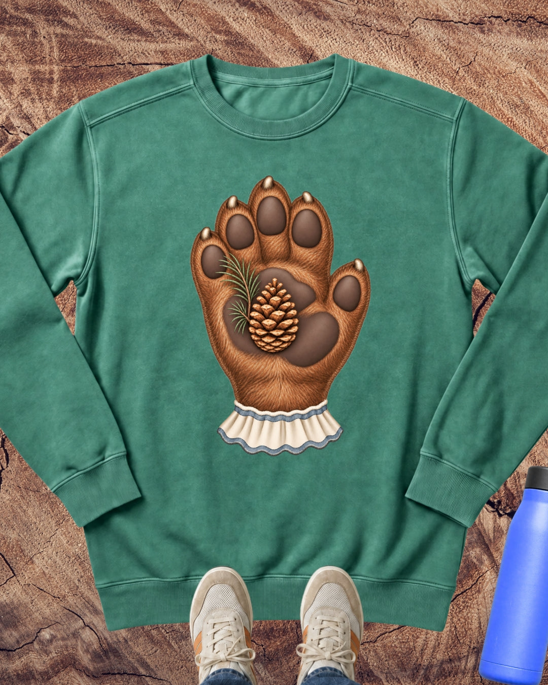 Pause in the Pines Bear Paw Sweatshirt