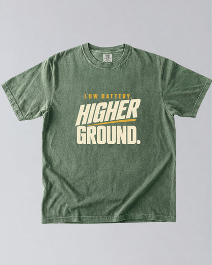 Low Battery, Higher Ground Hiking T-Shirt