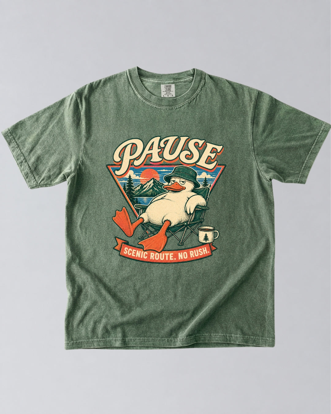 Scenic Route. No Rush. Duck T-Shirt