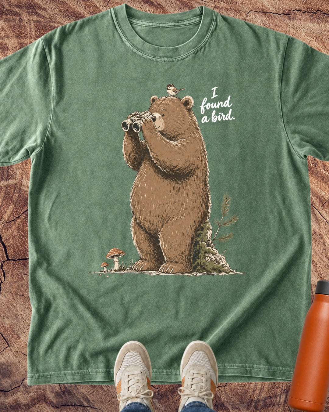 Bear: I Found a Bird T-Shirt — Lettered Edition