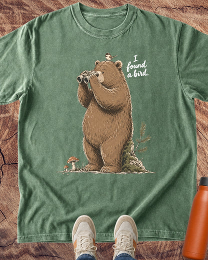 Bear: I Found a Bird T-Shirt — Lettered Edition