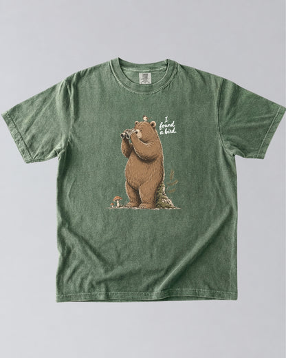 Bear: I Found a Bird T-Shirt — Lettered Edition
