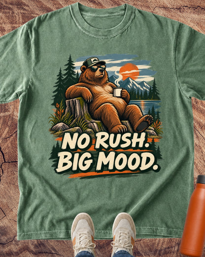 No Rush Big Mood Bear T-Shirt