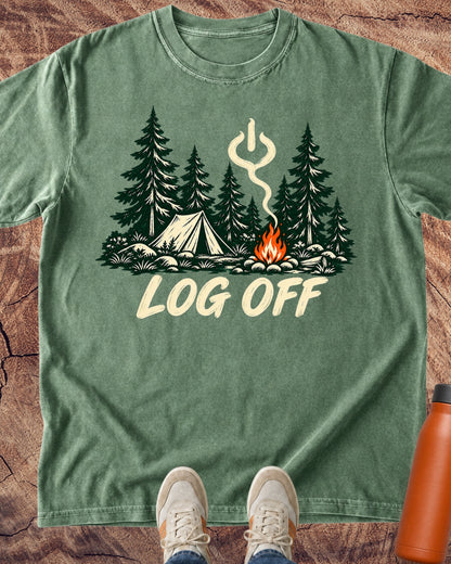 Log Off Campfire T-Shirt