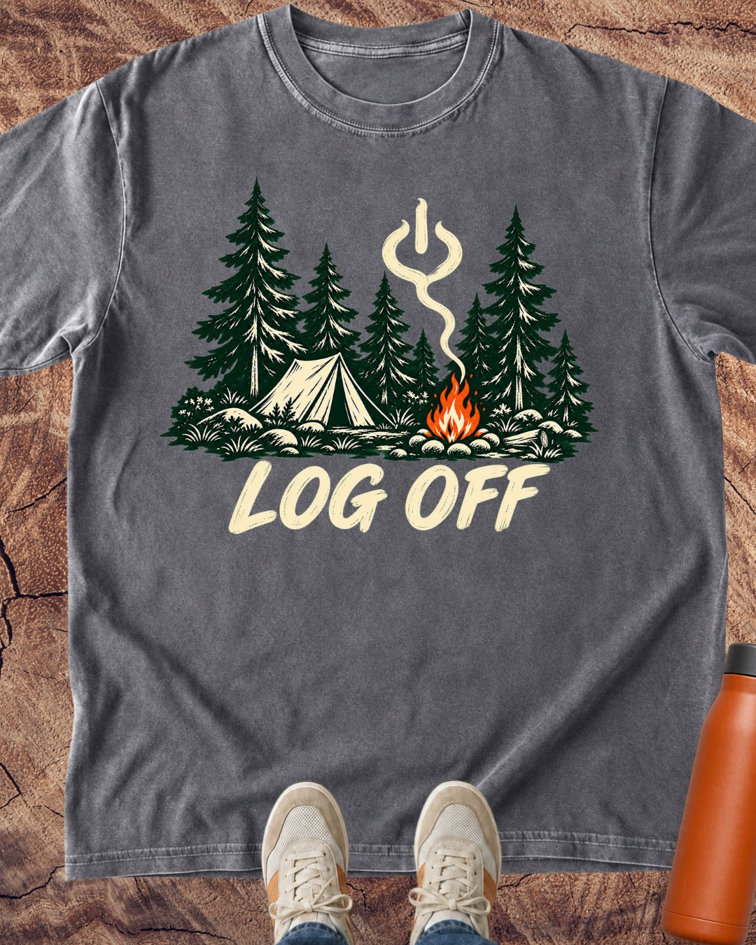 Log Off Campfire T-Shirt