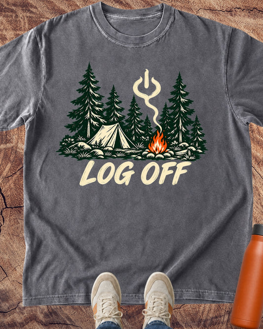 Log Off Campfire T-Shirt